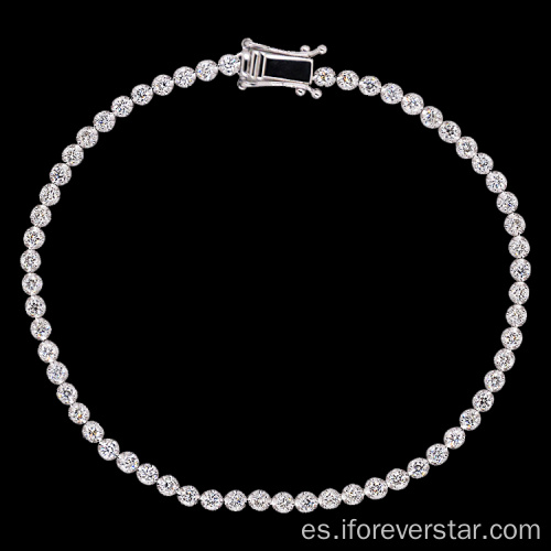 Pulsera de tenis de diamante HTHP Diamond